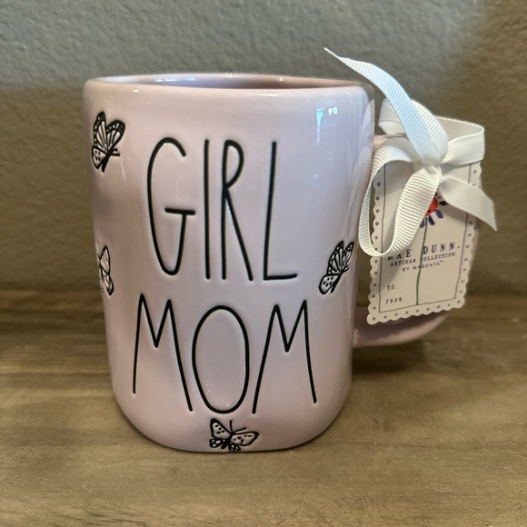 Rae Dunn Other - Rae Dunn Girl Mom Butterfly Mug